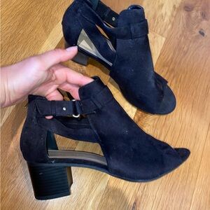 Black Women's Ankle Boot/Heels